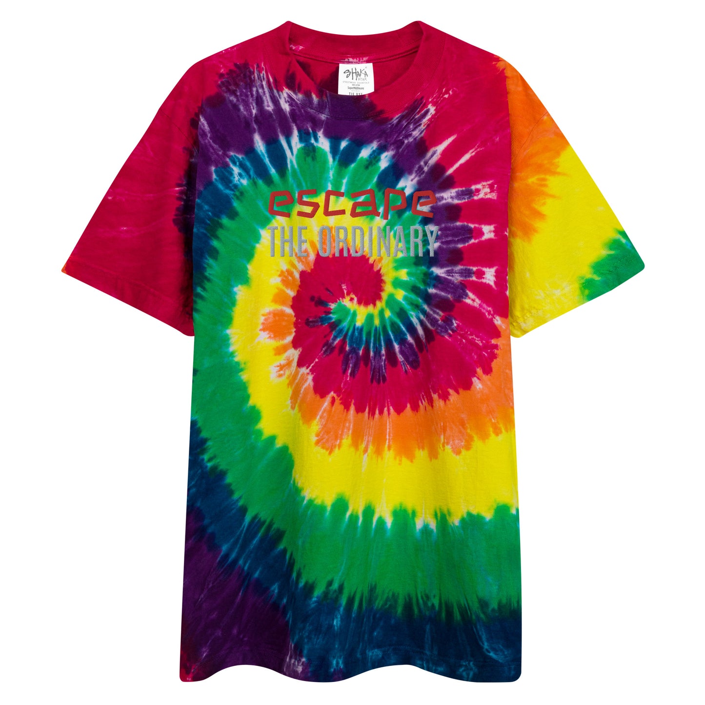 escape the ordinary tie-dye t-shirt