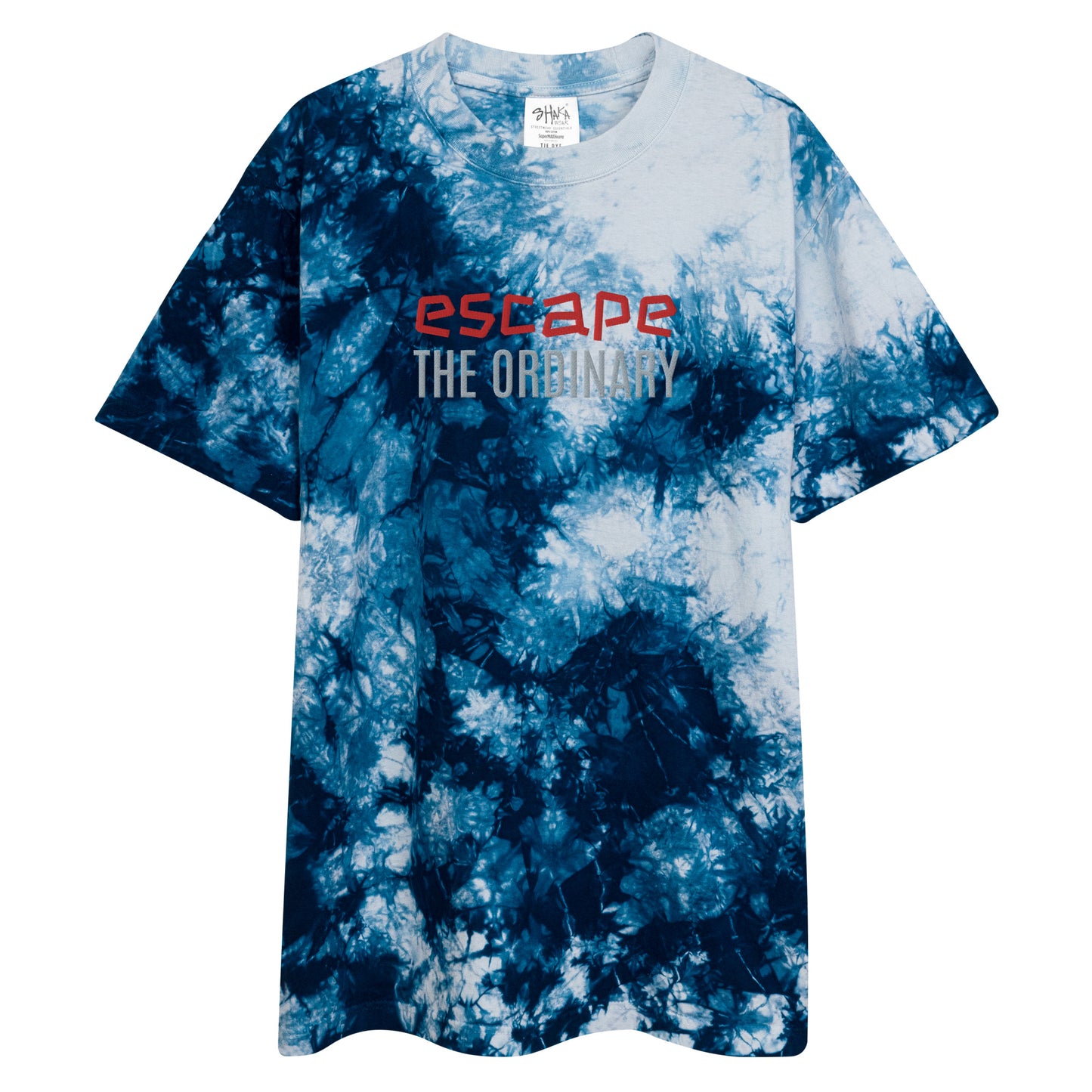 escape the ordinary tie-dye t-shirt