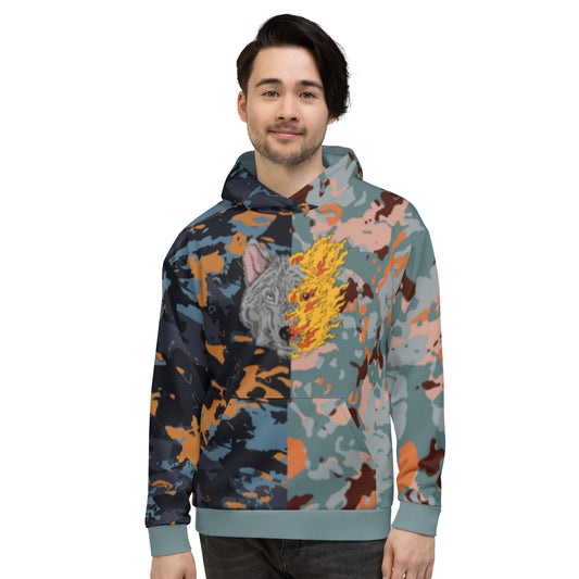 fire wolf Hoodie